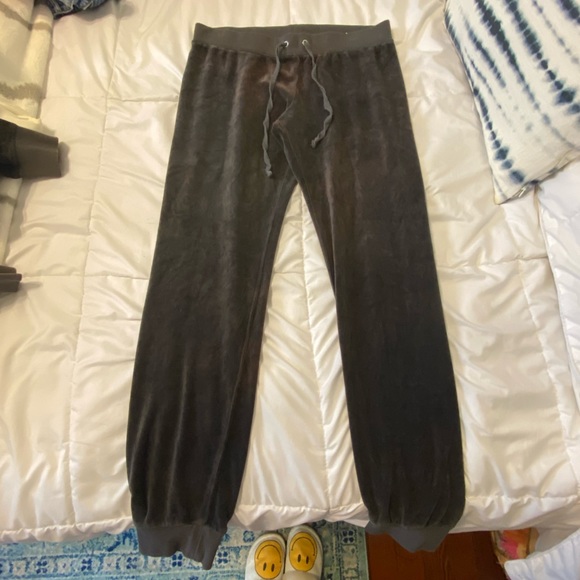 Juicy Couture Black Label Grey Velour Tracksuit - Picture 6 of 10